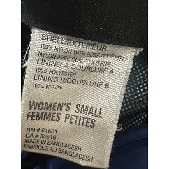 *Flawed The North Face GORE-TEX Blue Jacket Shell Women's Size Small Vintage Y2k - Picture 11 of 16
